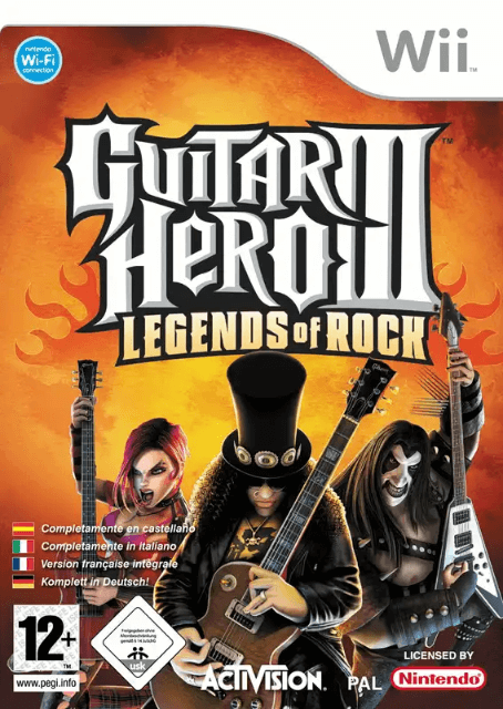 Guitar Hero III Legends of Rock [Not For Resale] box art for Wii